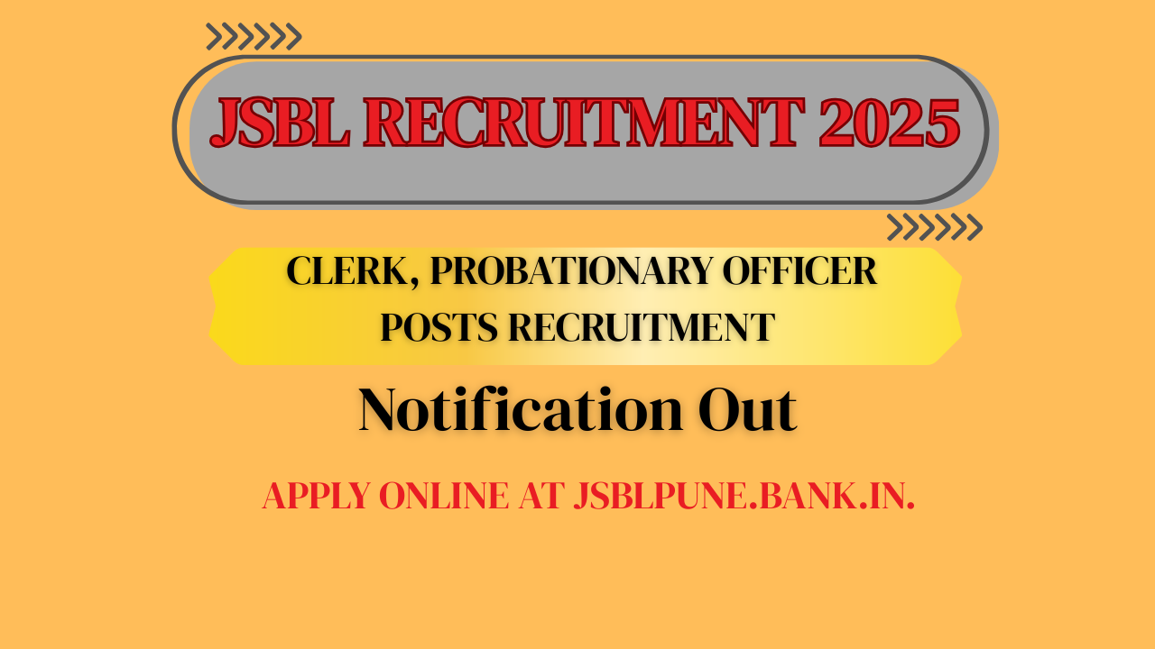 JSBL Recruitment 2025