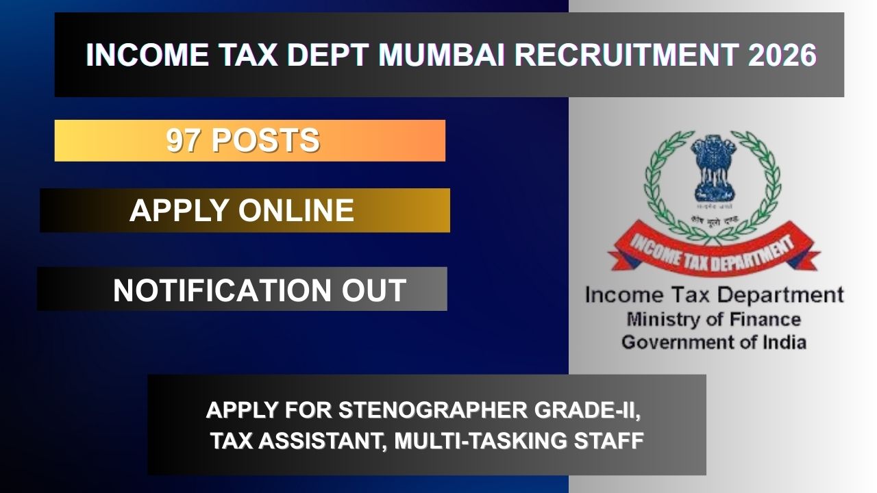Income Tax Dept Mumbai Recruitment