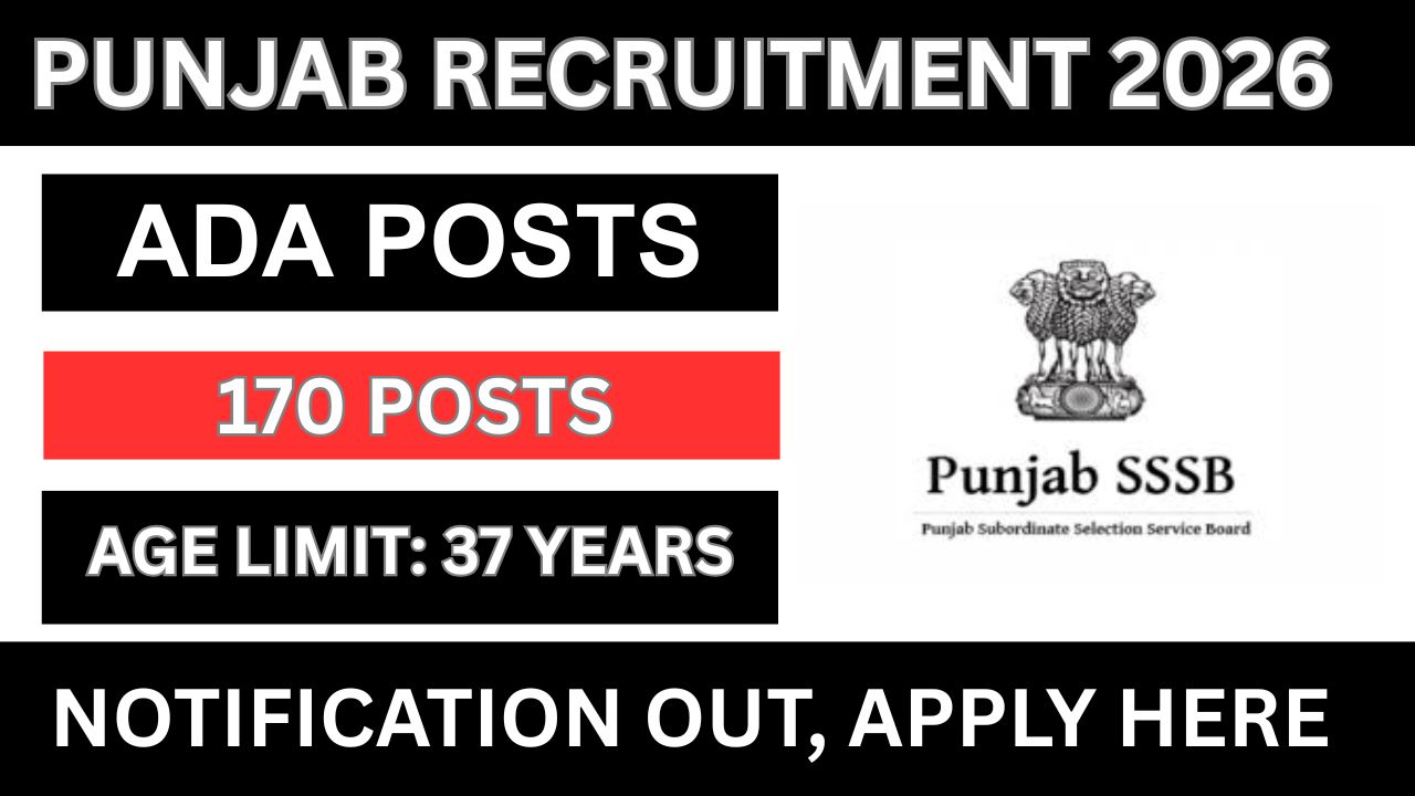 Punjab ADA Recruitment 2026