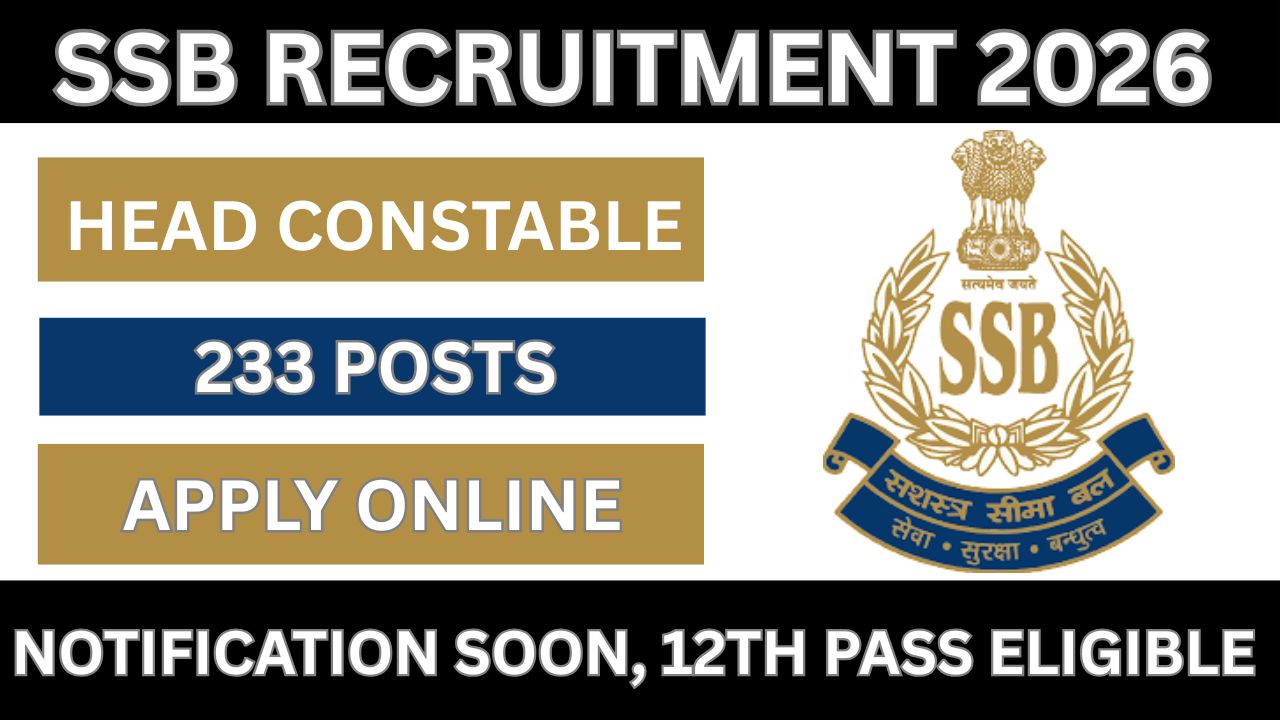 SSB Head Constable Recruitment 2026