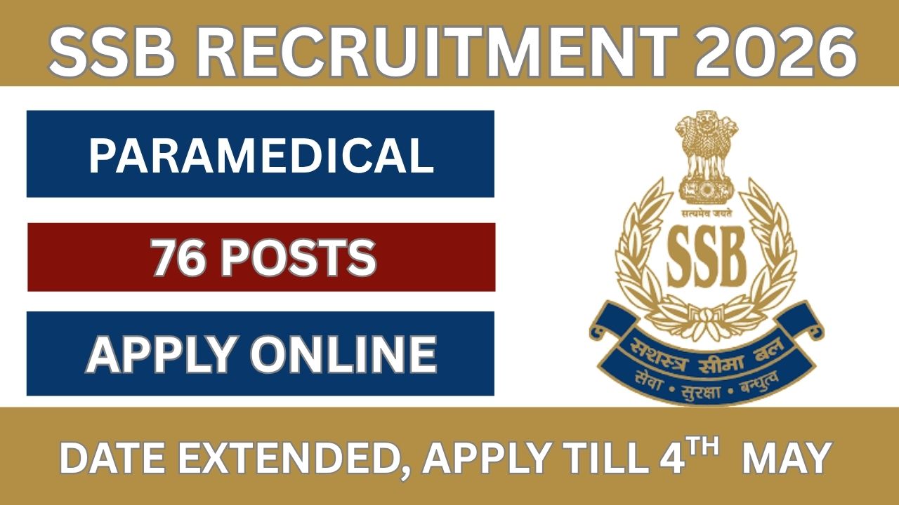 SSB Paramedical Recruitment 2026