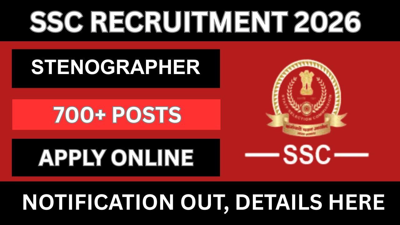 SSC Stenographer Recruitment 2026
