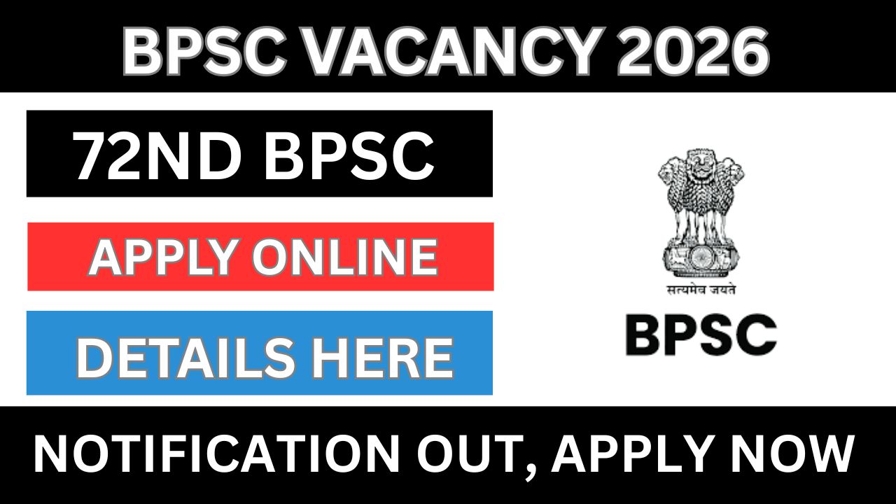 BPSC 72nd Recruitment 2026