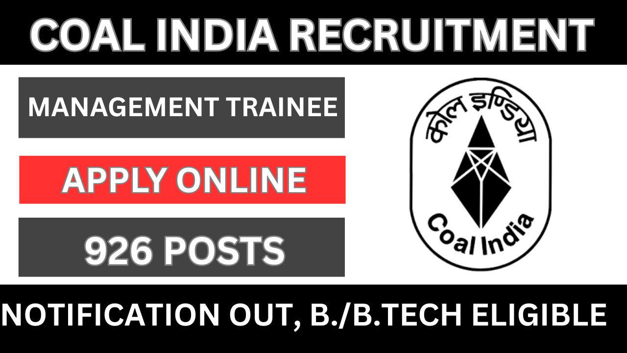 Coal India MT Recruitment 2026