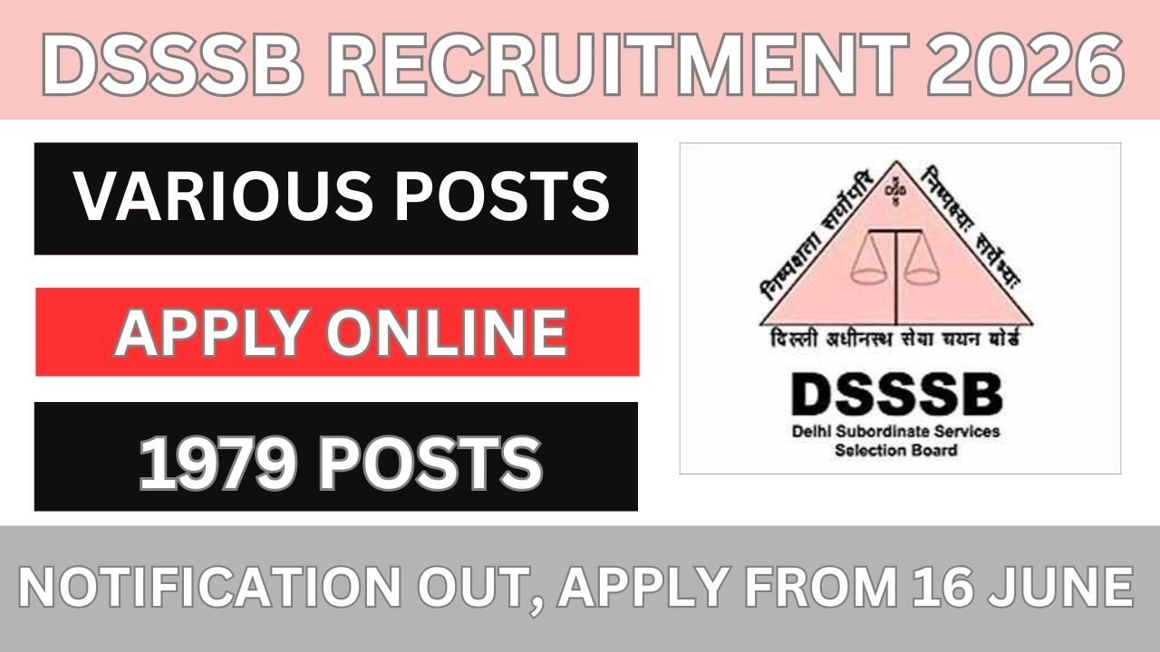 DSSSB Recruitment 2026