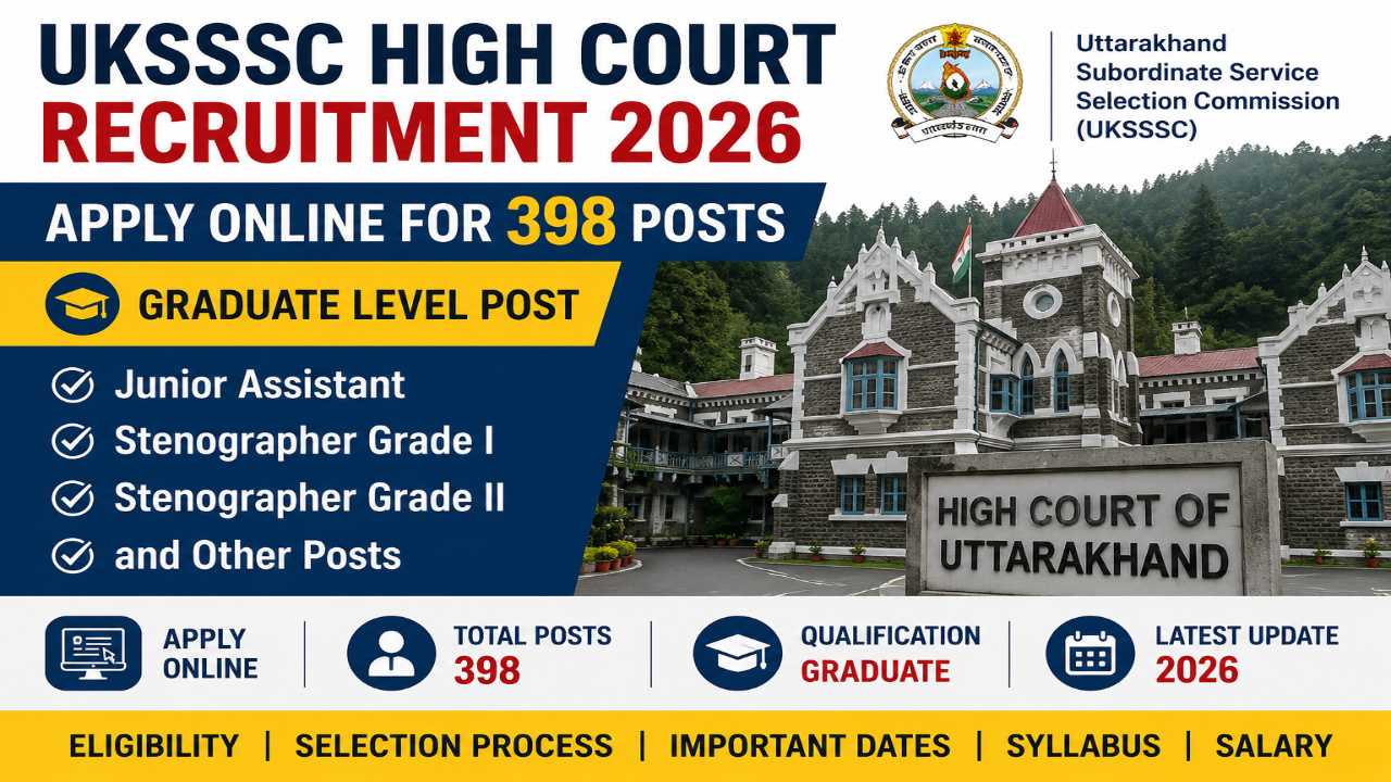 UKSSSC High Court Recruitment 2026