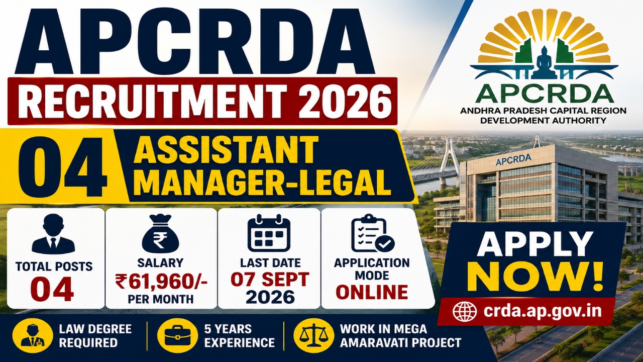 APCRDA Recruitment 2026