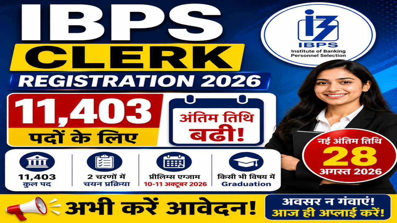 IBPS Clerk Registration 2026