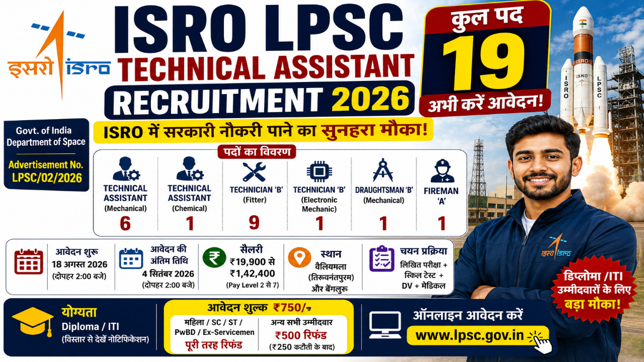 ISRO LPSC Recruitment 2026
