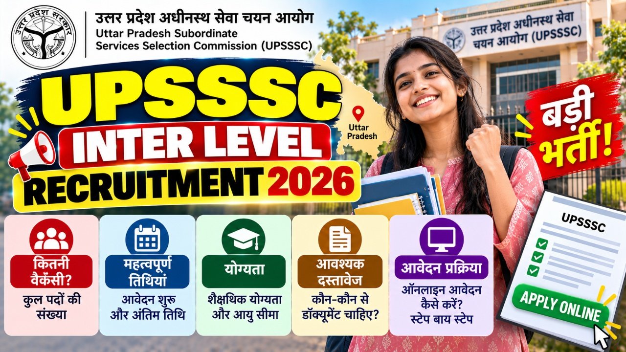 UPSSSC Inter Level Recruitment 2026